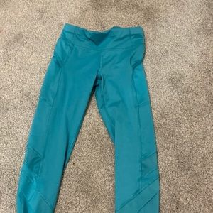 Teal target leggings